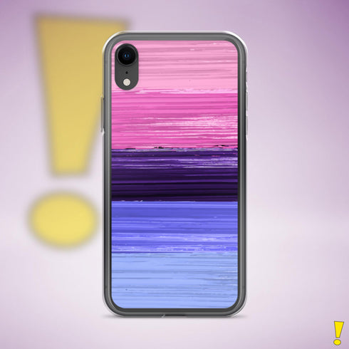 Omnisexual Pride Flag Brush Strokes Clear Case for iPhone®