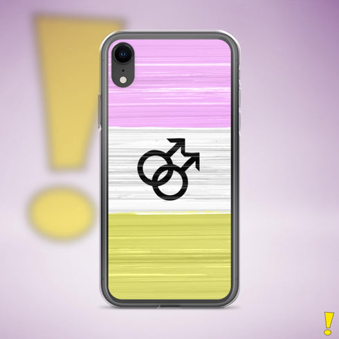 Twink Pride Flag Brush Strokes Clear Case for iPhone®