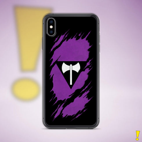 Lesbian Labrys Pride Flag Ripped Reveal Clear Case for iPhone®