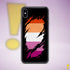Lesbian Pride Flag Ripped Reveal Clear Case for iPhone®