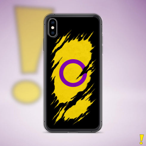 Intersex Pride Flag Ripped Reveal Clear Case for iPhone®