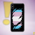 Transgender Pride Flag Ripped Reveal Clear Case for iPhone®