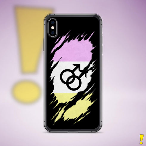 Twink Pride Flag Ripped Reveal Clear Case for iPhone®