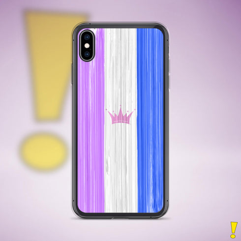 Drag Pride Flag Brush Strokes Clear Case for iPhone®