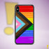 LGBTQ Progress Pride Flag Brush Strokes Clear Case for iPhone®