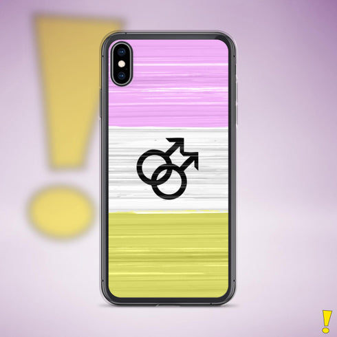 Twink Pride Flag Brush Strokes Clear Case for iPhone®