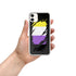 Nonbinary Pride Flag Ripped Reveal Clear Case for iPhone®