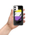 Nonbinary Pride Flag Ripped Reveal Clear Case for iPhone®