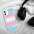 Transgender Pride Flag Paint Strokes Clear Case for iPhone®