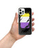 Nonbinary Pride Flag Ripped Reveal Clear Case for iPhone®
