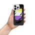 Nonbinary Pride Flag Ripped Reveal Clear Case for iPhone®