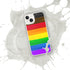 LGBTQ Philly Pride Flag Paint Strokes Clear Case for iPhone®