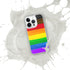 LGBTQ Philly Pride Flag Paint Strokes Clear Case for iPhone®