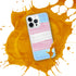 Transgender Pride Flag Paint Strokes Clear Case for iPhone®