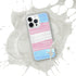 Transgender Pride Flag Paint Strokes Clear Case for iPhone®