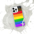LGBTQ Philly Pride Flag Paint Strokes Clear Case for iPhone®