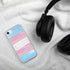 Transgender Pride Flag Paint Strokes Clear Case for iPhone®