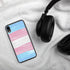 Transgender Pride Flag Paint Strokes Clear Case for iPhone®