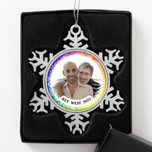 Personalized Pewter Snowflake Ornament