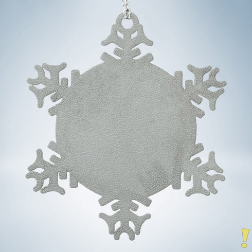 Personalized Pewter Snowflake Ornament