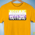 Assume Nothing Nonbinary Pride Flag Premium Unisex T-Shirt - Gold