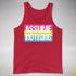 Assume Nothing Pansexual Pride Flag Premium Tank Top - Red