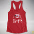 Pride Sloth Demisexual Pride Flag Sunglasses Women's Racerback Tank - Red