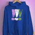 Genderqueer Pride Exclamation Points Hoodie - Royal Blue