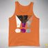 Demisexual Pride Grunge Exclamation Points Premium Tank Top - Orange
