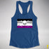 Asexual Pride Pirate Flag Racerback Tank - Royal