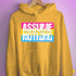Assume Nothing Pansexual Pride Flag Hoodie - Mustard