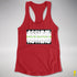 Assume Nothing Agender Pride Flag Racerback Tank - Red