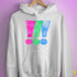 Polysexual Pride Exclamation Points Hoodie - White