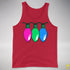 Polysexual Pride Christmas Lights Premium Tank Top - Red
