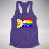 Intersex Inclusive Progress Pride Pirate Flag Racerback Tank - Purple