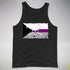 Demisexual Pride Pirate Flag Premium Tank Top - Black