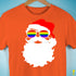 Santa’s LGBTQ Rainbow Pride Flag Shades Premium Unisex T-Shirt - Orange
