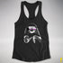 Pride Sloth Demisexual Pride Flag Sunglasses Women's Racerback Tank - Black