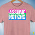 Assume Nothing Polysexual Pride Flag Premium Unisex T-Shirt - Mauve Heather