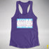Assume Nothing Transgender Pride Flag Racerback Tank - Purple