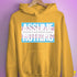 Assume Nothing Transgender Pride Flag Hoodie - Mustard