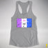 Drag Pride Pirate Flag Racerback Tank - Heather Grey