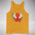 Winged Red Ribbon - World AIDS Day Premium Tank Top - Gold
