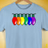 LGBTQ Pride Christmas Lights Premium Unisex T-Shirt - Baby Blue