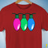 Polysexual Pride Christmas Lights Premium Unisex T-Shirt - Red