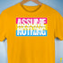 Assume Nothing Pansexual Pride Flag Premium Unisex T-Shirt - Gold