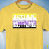 Assume Nothing Nonbinary Pride Flag Premium Unisex T-Shirt - Yellow