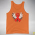 Winged Red Ribbon - World AIDS Day Premium Tank Top - Orange