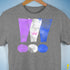 Drag Pride Grunge Exclamation Points Premium Unisex T-Shirt - Grey Heather