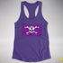 Lesbian Labrys Pride Pirate Flag Racerback Tank - Purple